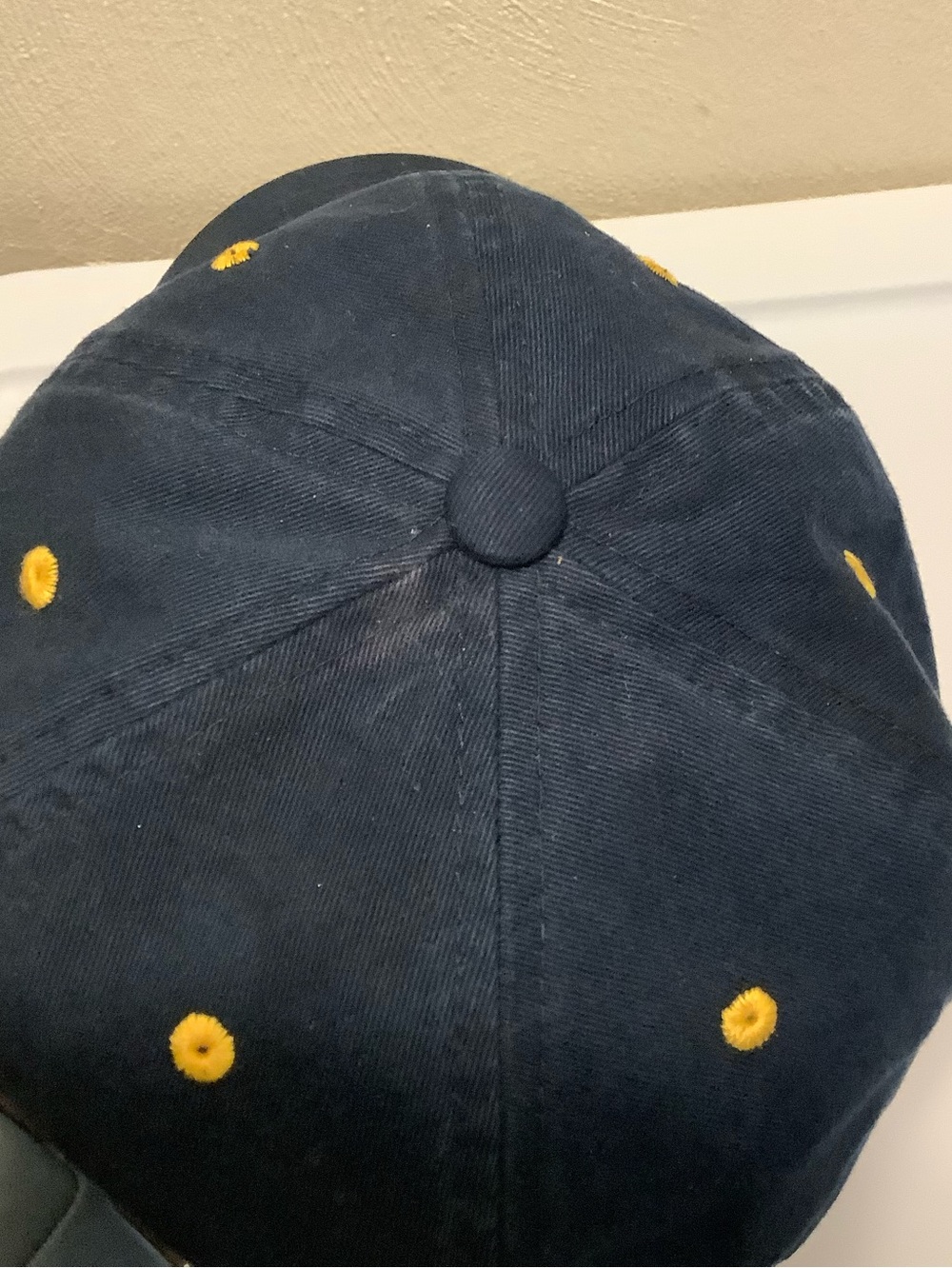 Yellowstone Dutton Ranch Navy & Gold Baseball Cap Adjustable - Picture 5 of 10
